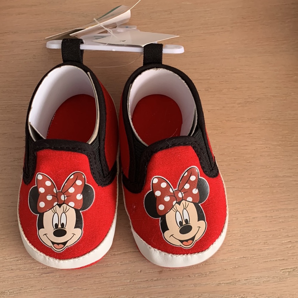 Disney Baby Minnie Mouse Baby Shoes size 0-6 months - Picture 3 of 5